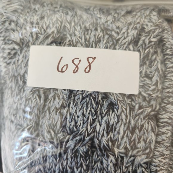 Relativity Womens Blue Black Cable Knit Cotton Half Zip Pullover Sweater Size 3X - Picture 11 of 11